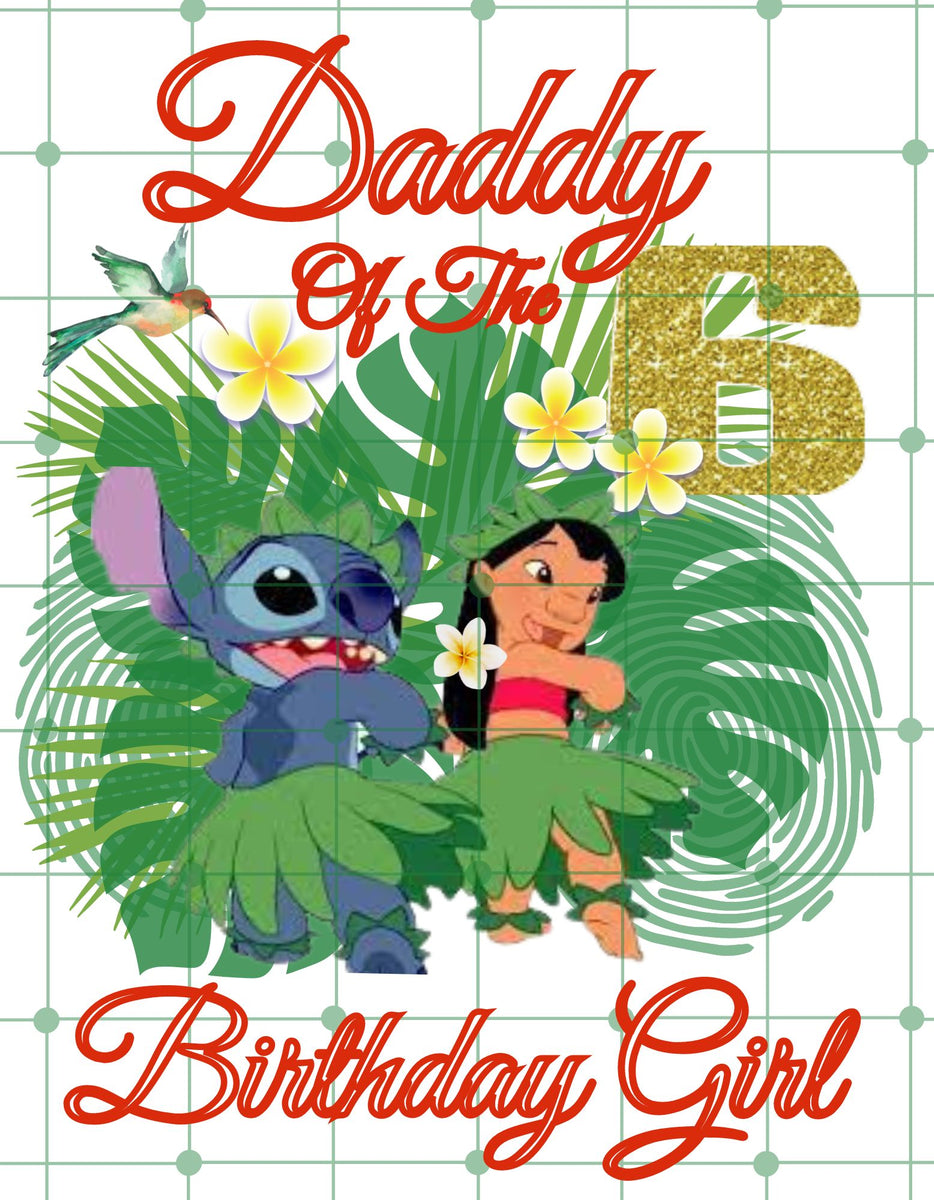 Lilo and Stitch Inspired, Daddy of the Birthday Girl