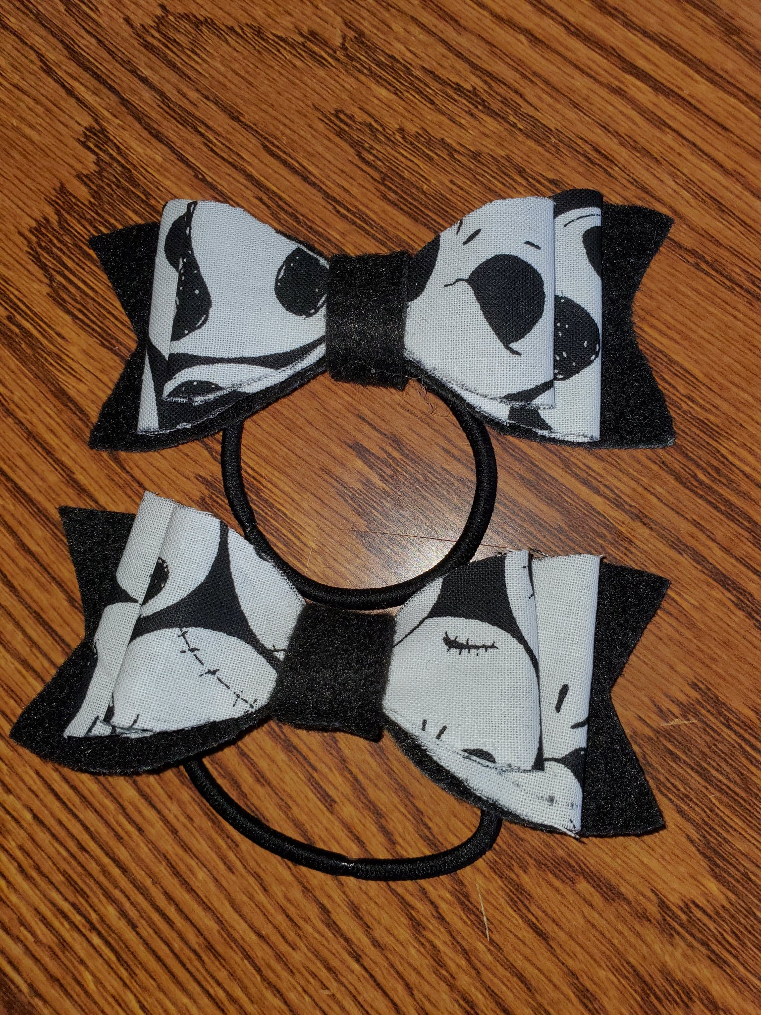 Nightmare Before Christmas Inspired Jack Skellington Small Set of 2 Hairbows/Hair Accessory