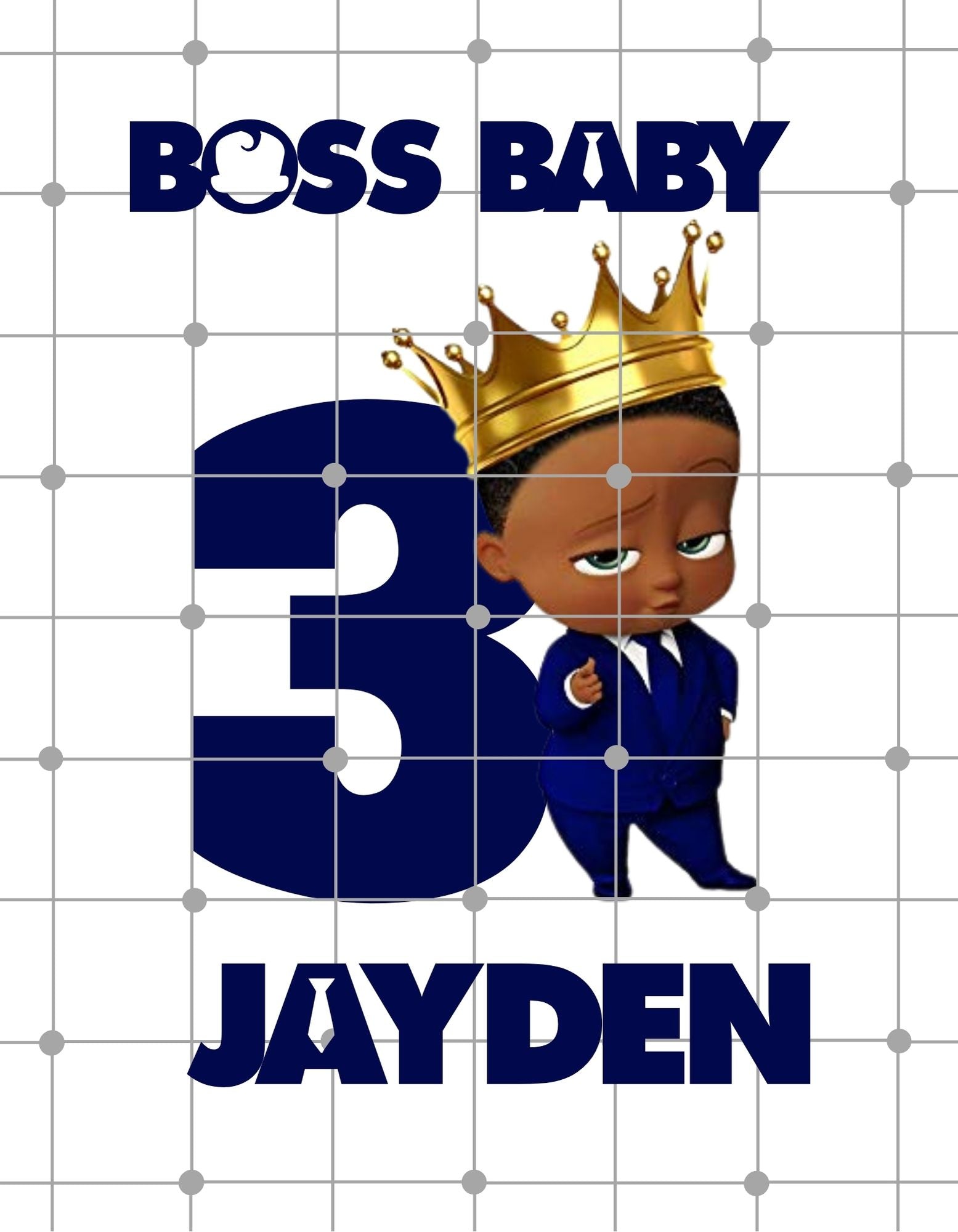 Inspired African American Boss Baby| Birthday Boy| Diy Tshirt Transfer