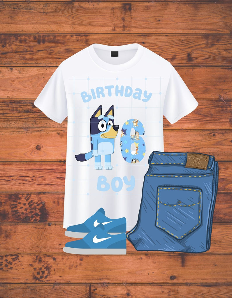 Bluey T-shirt Birthday,custom Bluey Shirt,birthday Bluey Shirt,bluey  Birthday Shirt,bluey Theme Party Shirt,bluey Birthday Party T-shirt. 