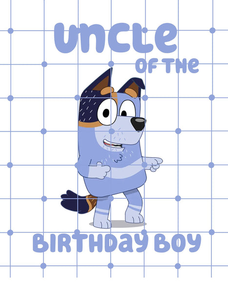 Bluey Inspired Aunt and Uncle | Birthday Family Shirts| Printable Iron On Transfers For Diy Shirt