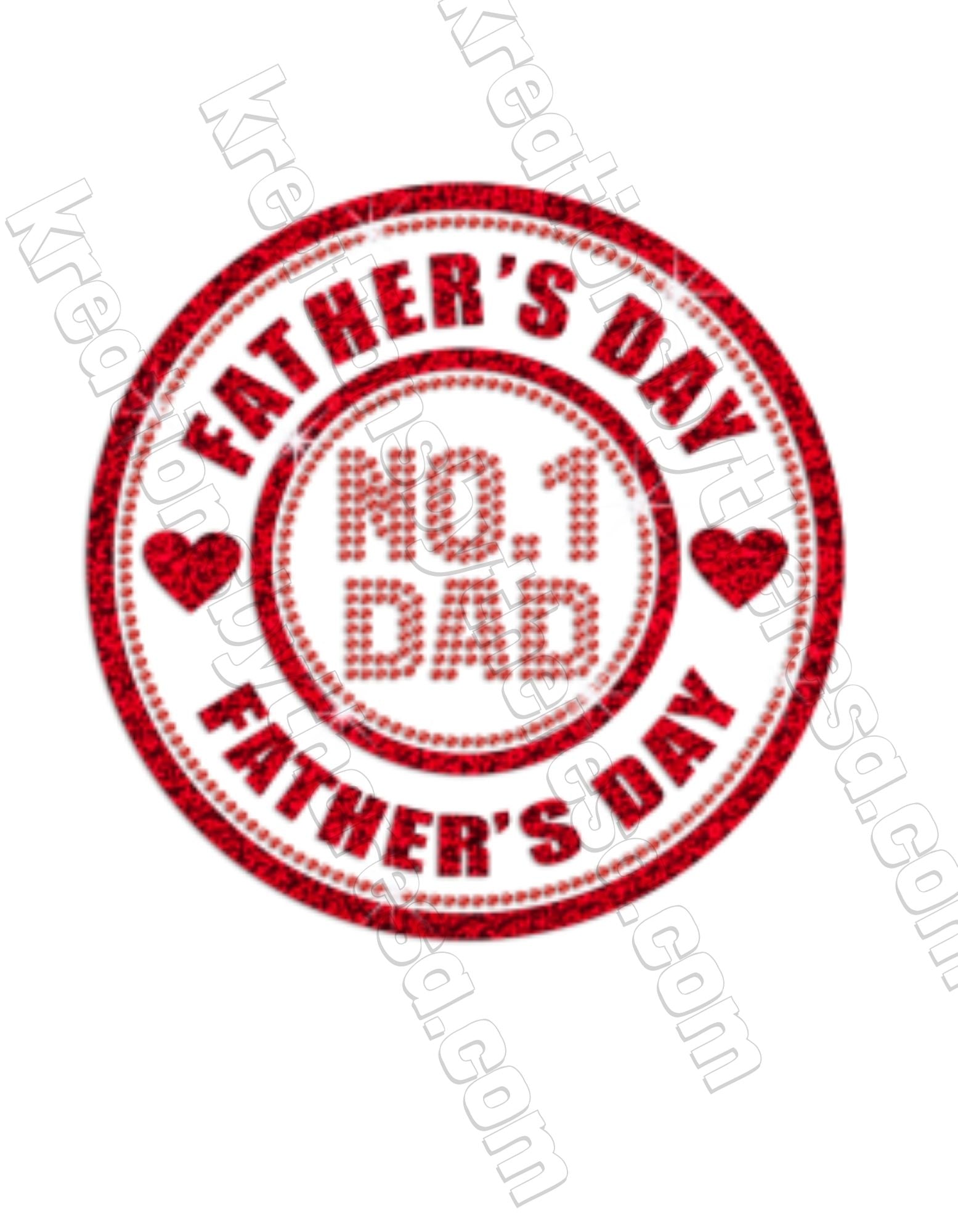 Father's Day No.1 Dad | Printable Transfer For Diy