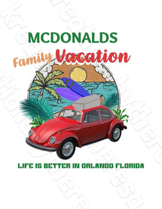 Family Vacation| Life Is Better In Orlando Florida | Printable Transfer