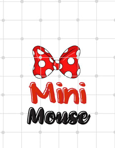 Mini Mouse | Printable Iron On Transfer For Diy