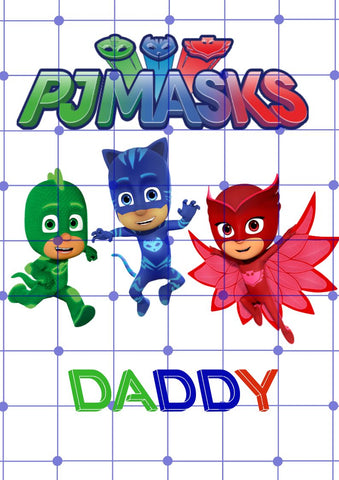 PJ MASKS MOMMY and DADDY OF THE BIRTHDAY BOY | PRINTABLE IRON ON FOR DIY SHIRT