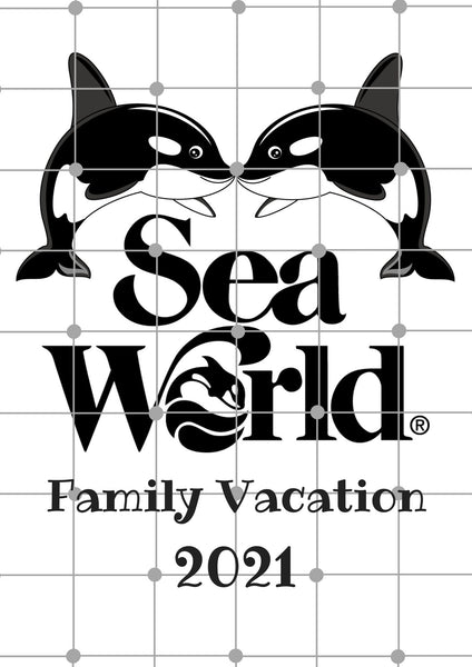 Seaworld Inspired| Family Vacation |Printable Iron On Transfer For Diy Shirt