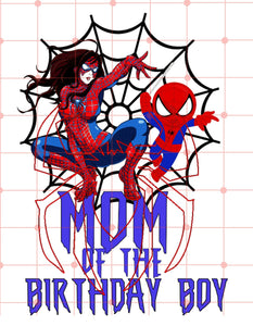 Spiderman Family Birthday Shirts| Mom and Dad| Printable Transfers For Diy Shirts