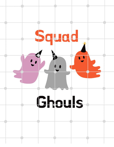 Squad Goals Ghost | Purple| Orange | Gray | Printable Iron On Transfer For Diy Shirt
